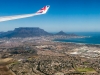  On approach over Cape Town