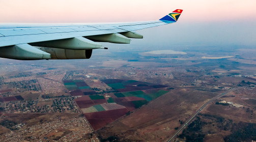  On approach into O.R. Tambo