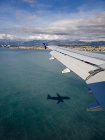 On short final into Nice Cote d'Azur airport