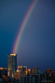 Vancouver rainbow from the balcony, 2007
